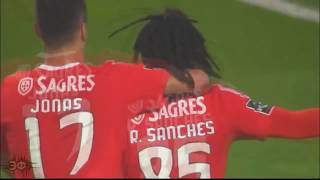 Renato Sanches crazy long shot goal vs Academica [upl. by Ayila]