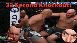 Ben Rothwell gets knocked out in under one minute at UFC fight Night 197 [upl. by Norb142]