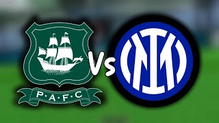 Plymouth Argyle vs Inter Milan VRFS Highlights [upl. by Serge]