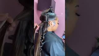 🌵🍒EASY QUICK WEAVE  Beginner Half up Half Down No Leaveout  ULAHAIR [upl. by Logan]