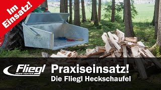 Fliegl AgroCenter im Einsatz  Heckschaufel mechanisch [upl. by Markiv]