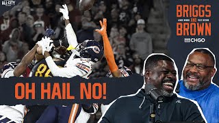 BRIGGS AND BROWN POSTGAME Chicago Bears STUNNED by Commanders Hail Mary  CHGO Bears Podcast [upl. by Sremlahc]