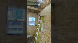 interior plywood walls are completed in one man build workshop [upl. by Kosiur]