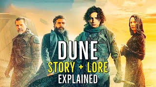 DUNE PART ONE Story  Lore EXPLAINED [upl. by Inalaehon]