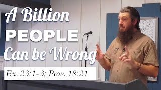 A Billion People Can be Wrong Ex 2313 [upl. by Tannenwald]