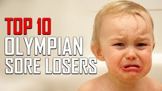 Top 10 Famous Sore Losers in the Olympics [upl. by Aharon734]