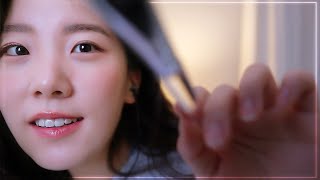 ASMR 깊숙하게 속삭이는 위스퍼링 amp 시각적 팅글🌛 수면 유도 Touching You with Close Up Whisper amp Light Triggers [upl. by Resaec970]