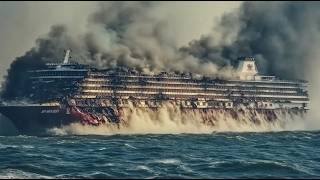 1 MINUTE AGO Russian Cruise Ship Carrying North Korean Generals SUNK by Ukrainian Sea Ambush [upl. by Klein20]