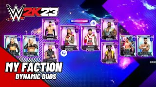 WWE 2K23 MY FACTION DYNAMIC DUOS Gameplay PS5 [upl. by Rtoip687]