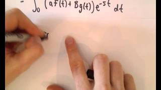 Laplace Transform is a Linear Operator  Proof [upl. by Diane]