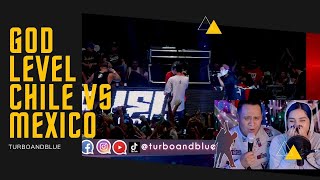 GODLEVEL 2018 CHILE VS MEXICO  VIDEOREACCION TURBO AND BLUE [upl. by Zzahc845]