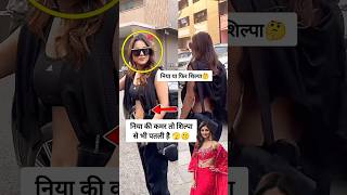 Nia Sharma spotted in black looking slim and fit like Shilpa Shetty [upl. by Omland]