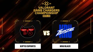 Xipto Esports vs KRU Blaze  Карта 2  VALORANT Game Changers Championship 2024 [upl. by Krenn]