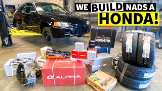 Swapping a B20 Engine in ONE Day for Nads Surprise Honda Civic EG Build SHHH Part 1 of 2 [upl. by Isnan]