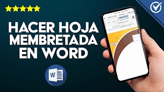 Cómo Hacer una Hoja Membretada en Word Con y Sin Plantilla [upl. by Solohcin]