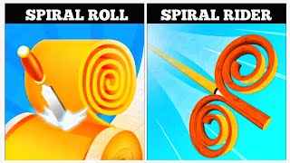 Spiral Roll vs Spiral Rider  Android iOS Mobile Gameplay Walkthrough KLSKINBOX [upl. by Anidene776]