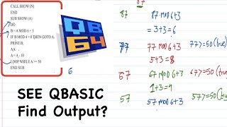 SEE computer science QBASIC find output [upl. by Letsirk]