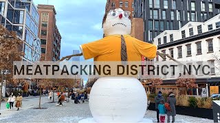 4K 🇺🇸NYC Winter Walk  Meatpacking District Lower ManhattanJan16 2021 [upl. by Atalanti]