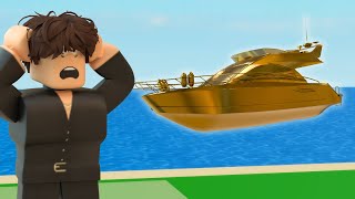 Stealing GOLDEN YACHT Sa Brookhaven RP [upl. by Ttehc]