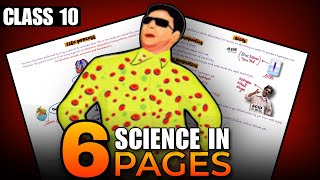 Class 10 URGENT Finish SCIENCE syllabus in 6 PAGES🔥 [upl. by Pass]