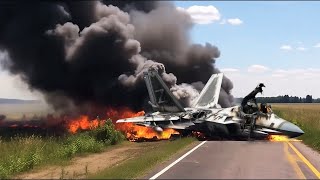 shocking the first air combat between Ukrainian F16 and Russian SU57 see what happened [upl. by Savihc499]