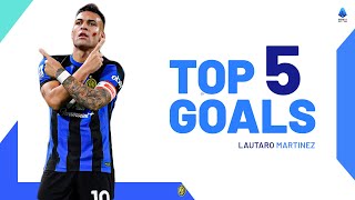 Lautaro Martinezs Top 5 Goals  Top Goals  Serie A 202324 [upl. by Donetta253]