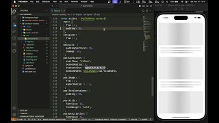 ASMR Programming  React Native Shimmer Placeholder Example  No Talking [upl. by Arrim976]