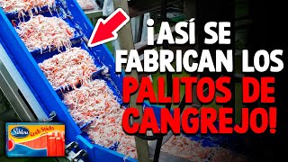 ¿Cómo Se Hacen Los Palitos De Cangrejo Proceso En Fábrica [upl. by Eiral]