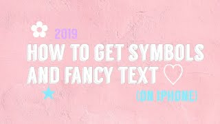 ♡How to get symbolsfancy text ♡ FunChoices [upl. by Moulden458]