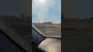 Huge Field Fire in Ohio [upl. by Ikkaj807]