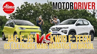 Renault Kwid eTech vs JAC eJS1  Qual o melhor elétrico entre os mais baratos do Brasil [upl. by Busch406]