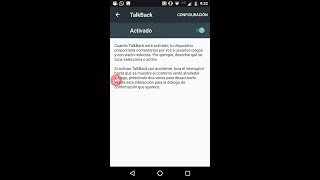 Cómo activar talkback El lector de pantalla para Android [upl. by Tteirrah]