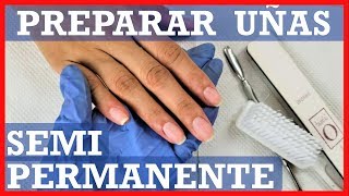 como PREPARAR uñas para ESMALTADO SEMIPERMANENTE paso a paso bien explicado [upl. by Ailecnarf671]