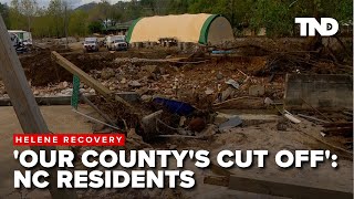 North Carolina community cut off following Helene flooding devastation [upl. by Edahc]