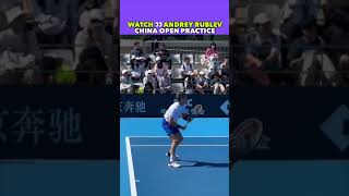 GREAT ANDREY RUBLEV COURT LEVEL ACTION tennis shorts [upl. by Acceb]