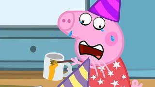 Peppa Pig Pottery Painting Party Episode Funny Facial Expressions [upl. by Kalin958]