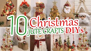 10 Cheap DIY Jute Christmas Decorations Ideas at Home 2024 [upl. by Schinica]