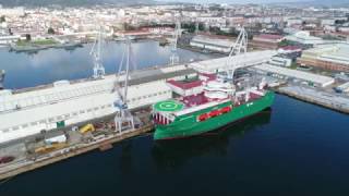 NAVANTIA Ferrol Buque de Apoyo a Plataformas Orgullo Petrolero [upl. by Rotsen424]