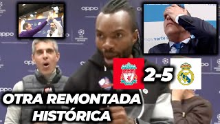 🤍🌟 El MADRID hace HISTORIA de la CHAMPIONS en ANFIELD  Chiringuito Inside [upl. by Derwin]