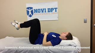 Isometric Abdominal with Lower Bilateral Extremity Movement [upl. by Raseac]