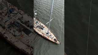 Boat hits bridge in Hurricane Milton milton florida staugustine qualifiedcaptain [upl. by Melac575]