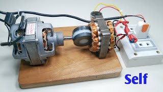 Turn 2 Transformer into 220v 150Kw Self Running Free Energy Generator Use Fan Motor [upl. by Natsirhc]