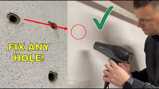 How To FILL a HOLE in a Wall  CONCRETE Wall [upl. by Coleen]