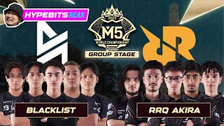 BLACKLIST INTL vs RRQ AKIRA  GAME 1  M5 CHAMPIONSHIP GROUP STAGE  DAY 2 [upl. by Sivle]