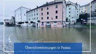 Nach Dauerregen Überschwemmungen in Passau [upl. by Novyak]