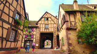 RIQUEWIHR ALSACE REGION FRANCE 🇫🇷 4K VIDEO [upl. by Wilkens]