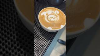 🐼🐼coffee art foodpanda panda bear pittbull music phonk halloween typebeat latteart bgmi [upl. by Amzu287]