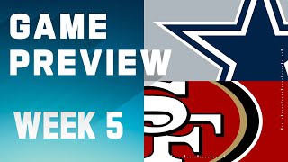 Dallas Cowboys vs San Francisco 49ers  2023 Week 5 Game Preview [upl. by Narud172]