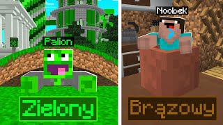 KOLOROWY CHOWANY w Minecraft 🟢🟤 [upl. by Aileno610]