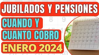 Cuando y Cuanto COBRO ANSES ENERO 2024 📣 Jubilados Pensionados AUH PNC SUAF  Fechas de Pago [upl. by Anyad777]